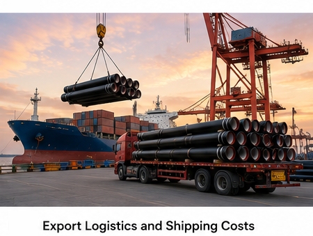 Export logistics and shipping costs for ductile iron pipe projects.jpg